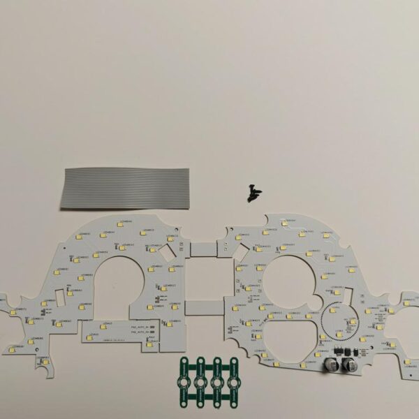 Nissan Skyline R34 GTT custom cluster speedometer meter led mod led board