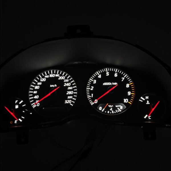 Nissan Skyline R34 gtt gtr Speedometer cluster conversion tacho tachoumbau Nismo mines 320 km/h kph
