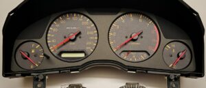 Nissan Skyline R34 gtt gtr Speedometer cluster conversion tacho tachoumbau Nismo mines 300 km/h kph