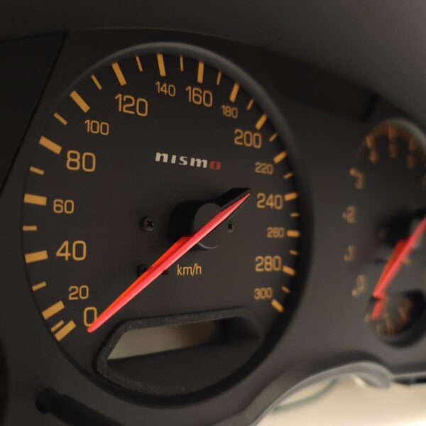 Nissan Skyline R34 gtt gtr Speedometer cluster conversion tacho tachoumbau Nismo mines 300 km/h kph