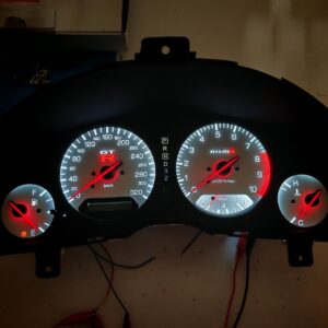 Nissan Skyline R34 gtt gtr Speedometer cluster conversion tacho tachoumbau Nismo mines 320 km/h kph conversion